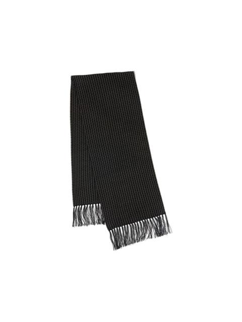 pattern tassel scarf
