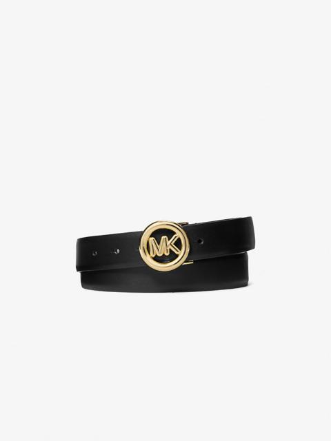 Logo Leather Belt