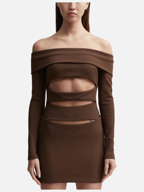 ELENA OFF SHOULDER MINI DRESS