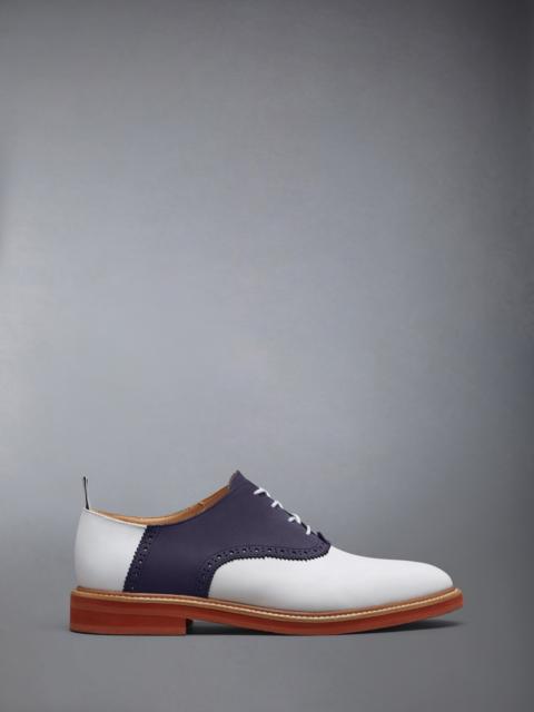 NUBUCK RUBBER SOLE SADDLE SHOE