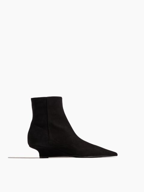 Sharp Suede Ankle Boots in Black