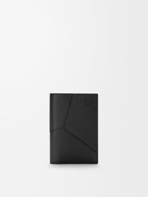Puzzle passport cover in supple grained calfskin