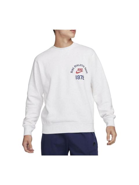 Nike Sportswear Club Fleece Crew-Neck Sweatshirt 'White' FQ7972-051