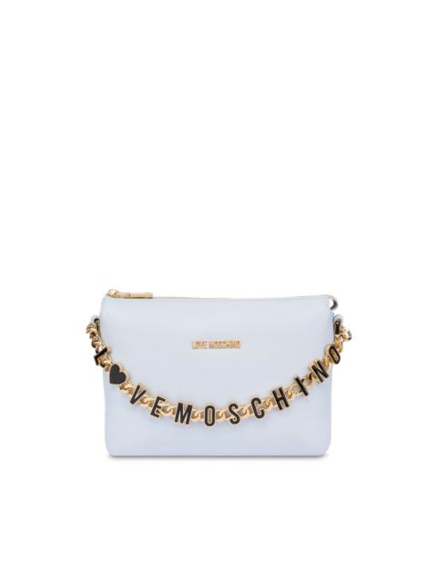 logo-chain cross body bag