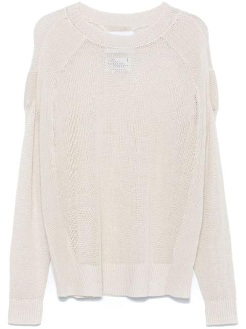 open-knit sweater