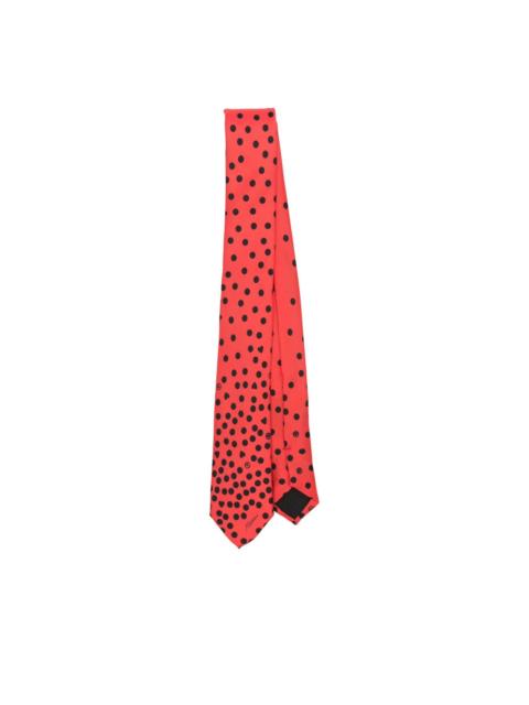 polka-dot silk tie