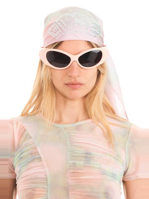 WASHED DAISY PLAID PRINCESS FOULARD SCARF