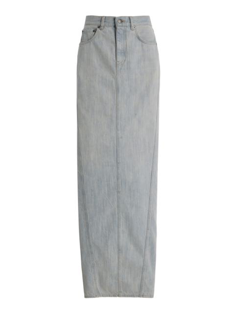 Ricka Denim Maxi Skirt blue