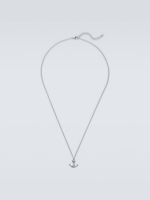 Anchor Lock Small sterling silver chain necklace
