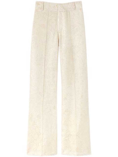 Yoshismart jacquard cropped trousers