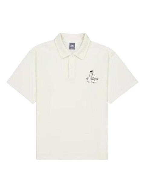 New Balance Skateboard Graphic Polo Shirt 'Ivory' NFE27011-IV