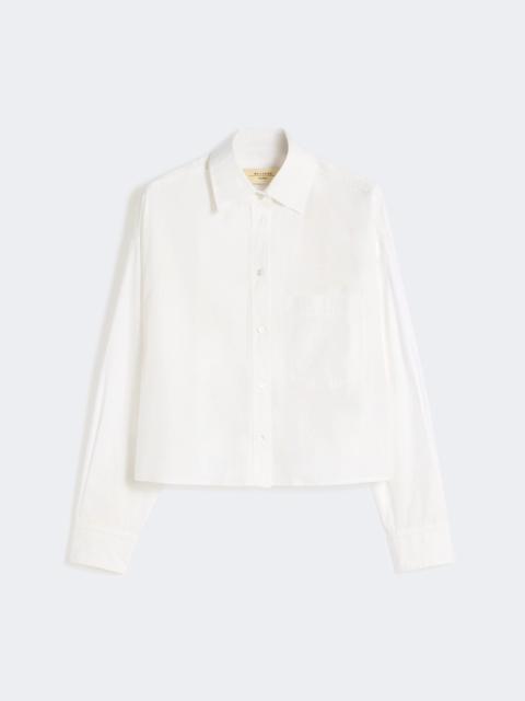 Cotton poplin shirt - OPTICAL WHITE