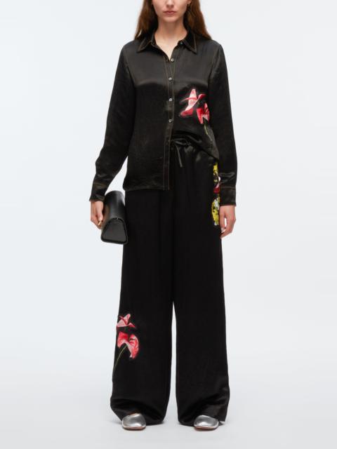 Floral Bouquet Appliqué Shirt