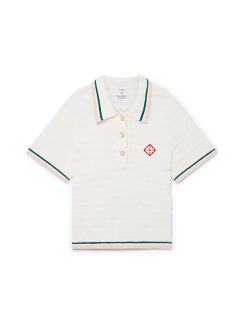 Cotton Bouclé Polo Shirt