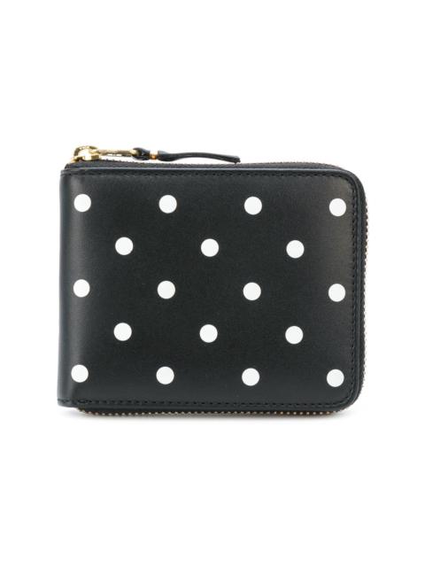 polka dot printed wallet