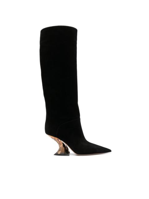 Elodie 85mm knee-length suede boots