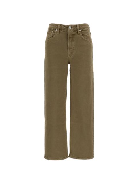 high-rise straight jeans