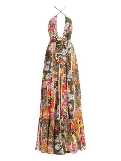 Fairy Suki tie-back floral maxi dress