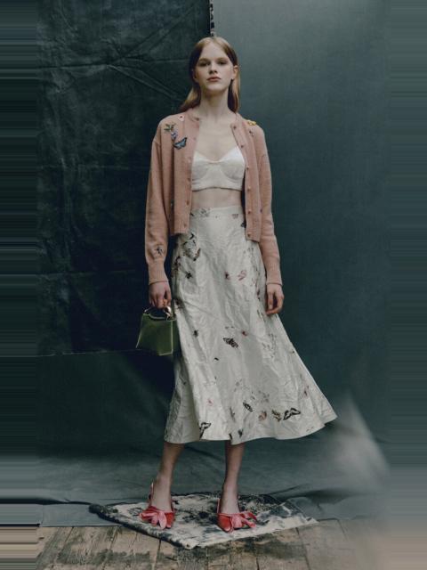 Cropped Corset Bra Top ivory