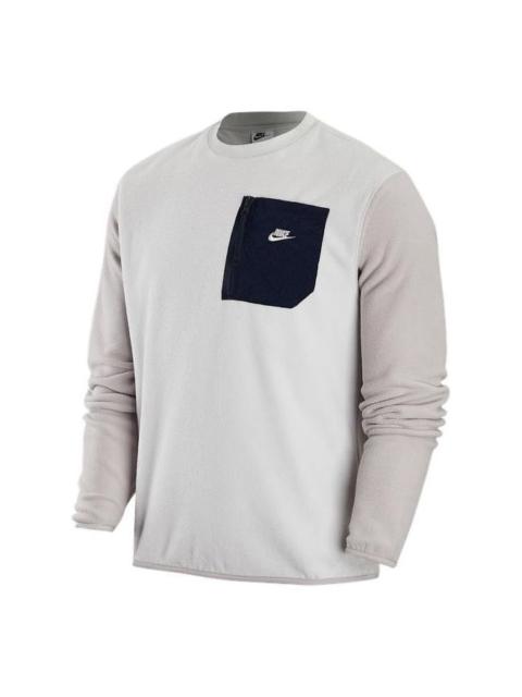 Nike logo pocket sweatshirt 'Beige' FD2376-025