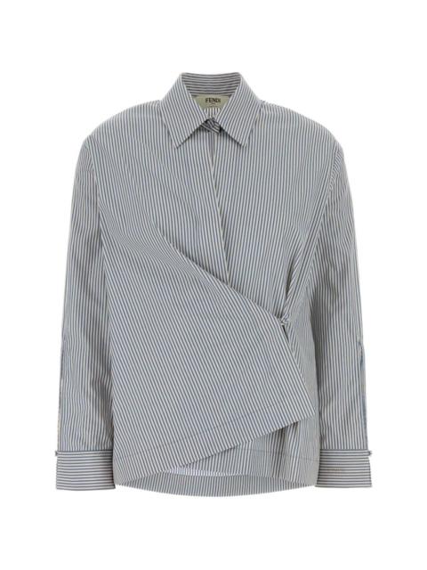 striped poplin shirt