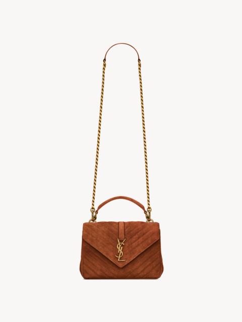COLLEGE MEDIUM IN QUILTED SUEDE