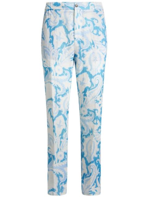 paisley-print trousers