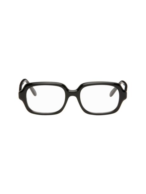Black Slim Square Glasses