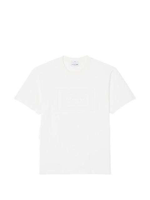 embossed-logo round-neck T-shirt