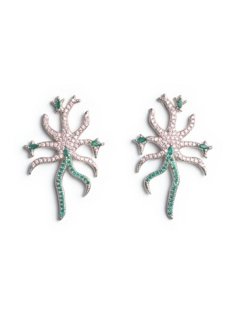 SOFT PINK EMERALD ETOILE EARRINGS