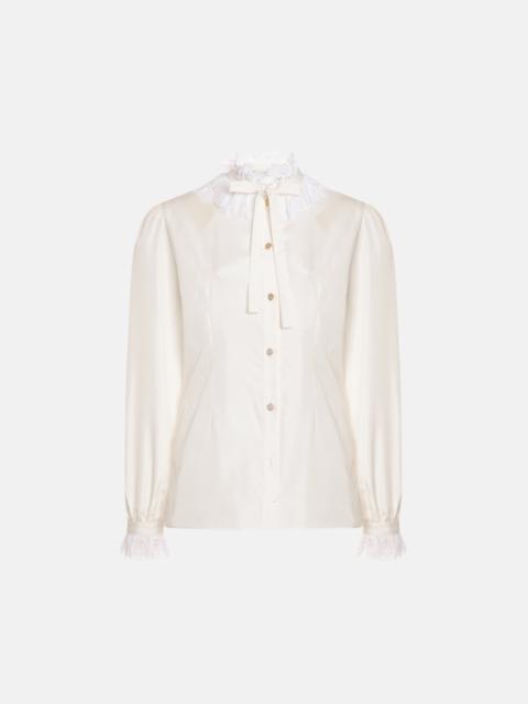 SILK POPLIN BLOUSE