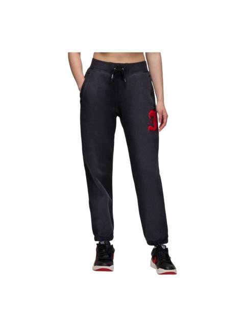 (WMNS) Air Jordan Flight Fleece Pants Asia Sizing 'Black' FV7069-010