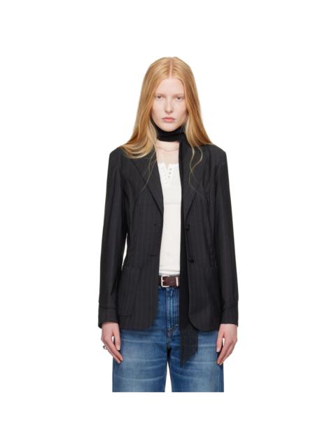 WORK SHOP Emporio Armani Gray Icona Blazer