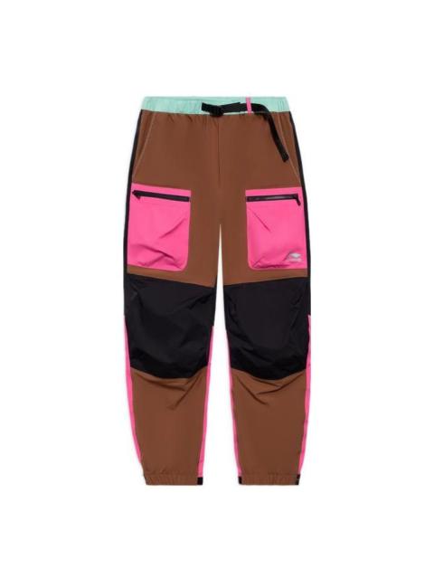 Li-Ning Logo-Print Track Pants 'Brown Pink' AKXS095-1
