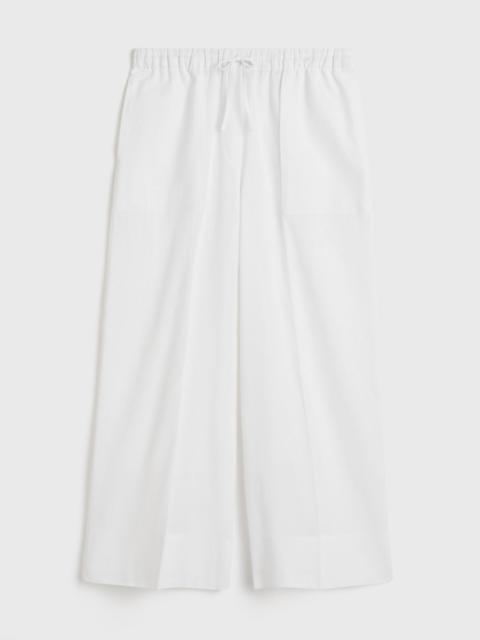 Wide summer trousers white
