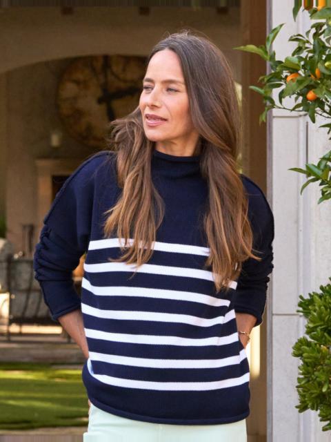 Rolled Funnel Neck Sweater