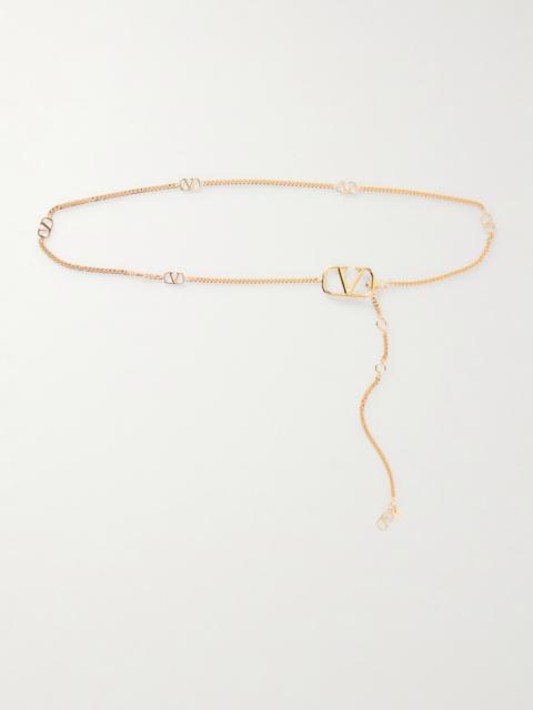 Vlogo Gold-tone Belt