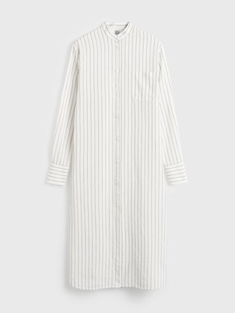 Striped summer tunic white/oyster