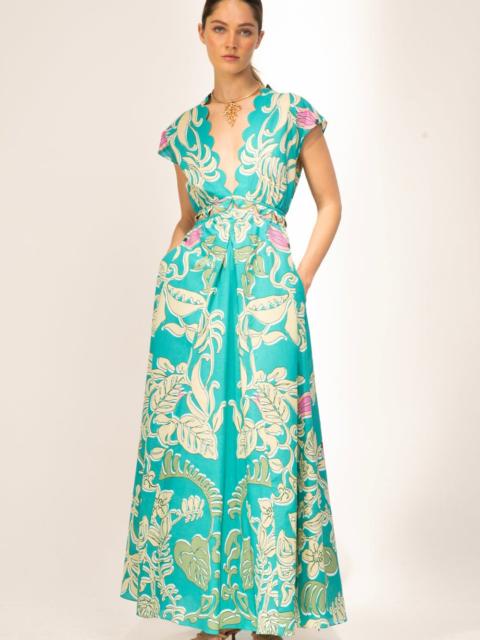 Long Dress Noreen - Turquoise Ritual
