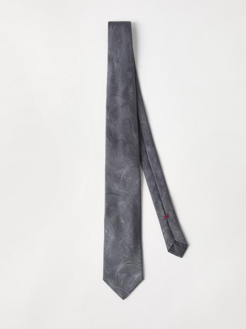 Paisley silk tie