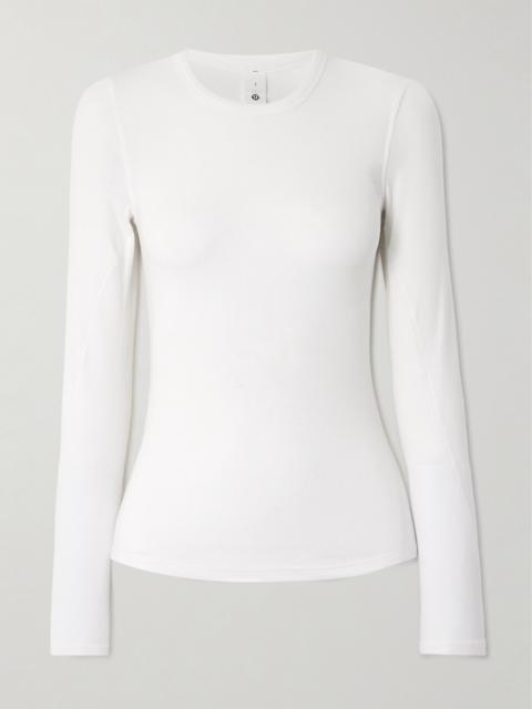 Hold Tight Ribbed Stretch-modal T-shirt