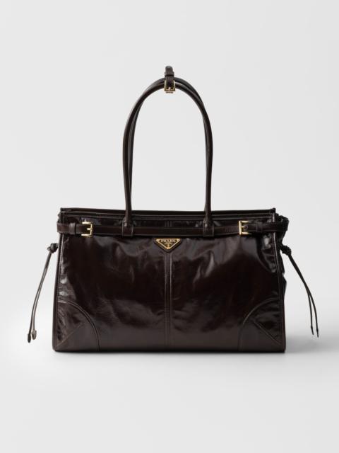 Large leather handbag