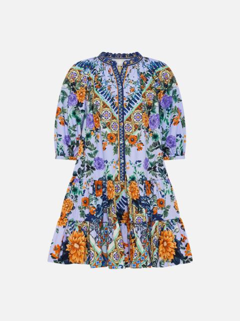 PUFF SLEEVE SHIRT DRESS