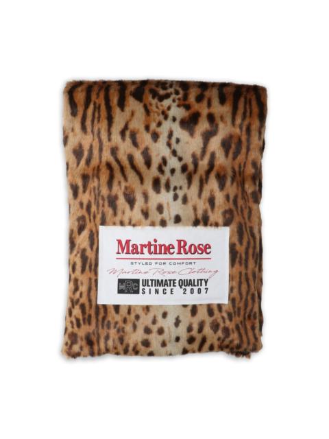 padded animal-print scarf