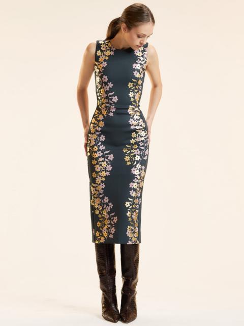 Sleeveless Bonded Midi Dress