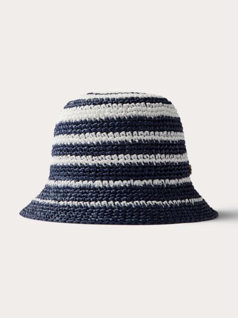 ハット VALENTINO Multicolor raffia bucket hat (5W2HGA72UXB WSW) Multicolor raffia bucket hat – G&B