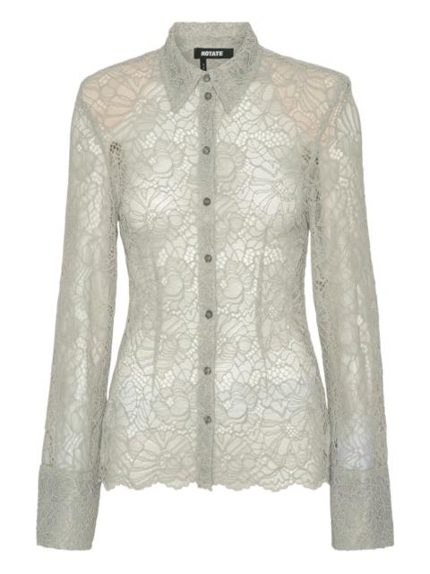 lace buttoned shirt