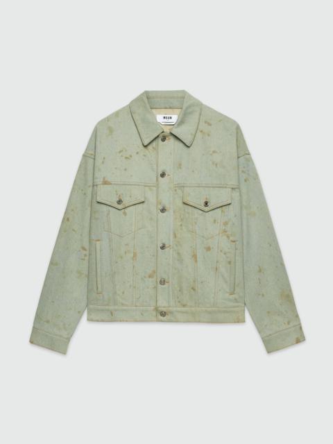 Tea-dyed denim jacket