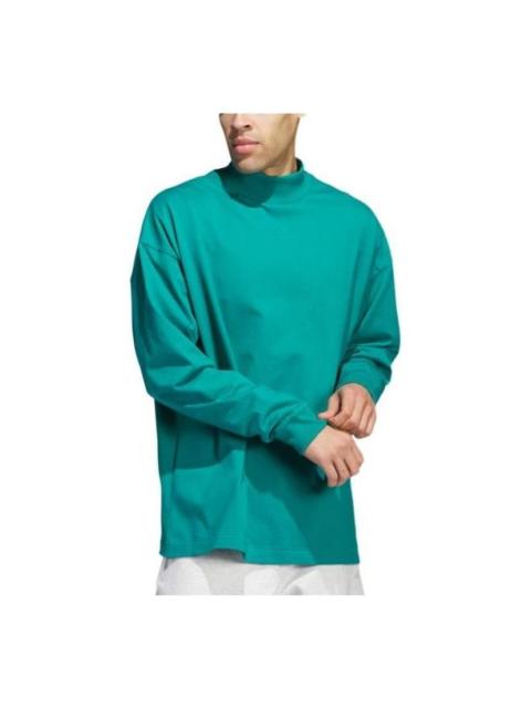 adidas Basketball Long Sleeve T-Shirt 'Green' JE3768