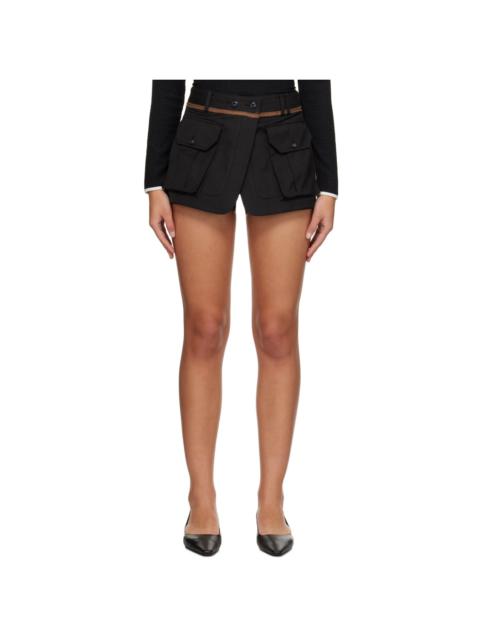Black Joel Wrap Shorts